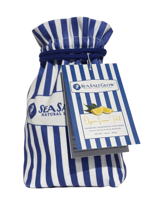 Organic Lemon Peel - Sea Salt Glow® | Natural Luxury Bath Soaks